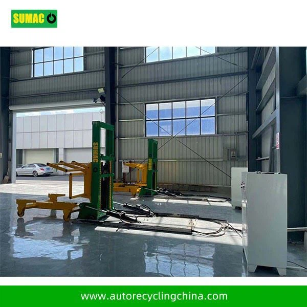 Recycler Wasted Vehicle Flip Lifts